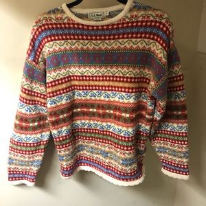 L.L Bean Holiday Sweater